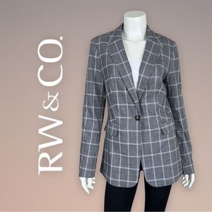 RW&CO | Stretch Lining Plaid Multi Blazer